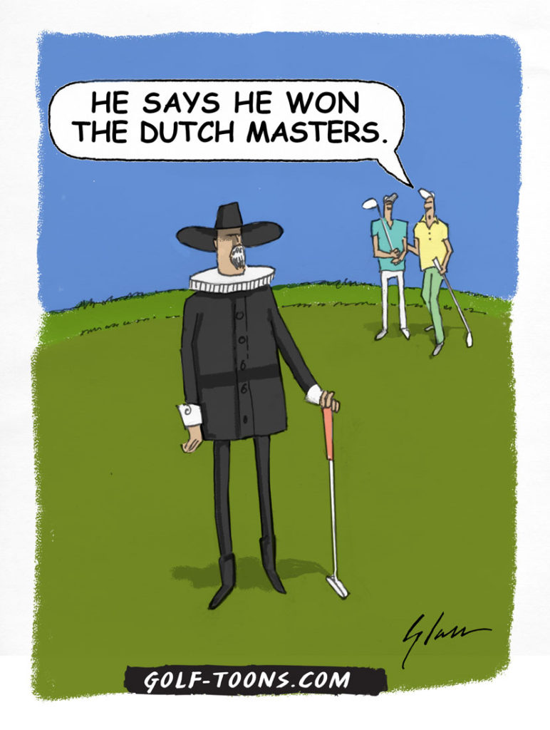 The Dutch Open was first played in 1912 and part of the European Tour since 1972. No idea if Dutch Masters Van Gogh or Vermeer played golf.