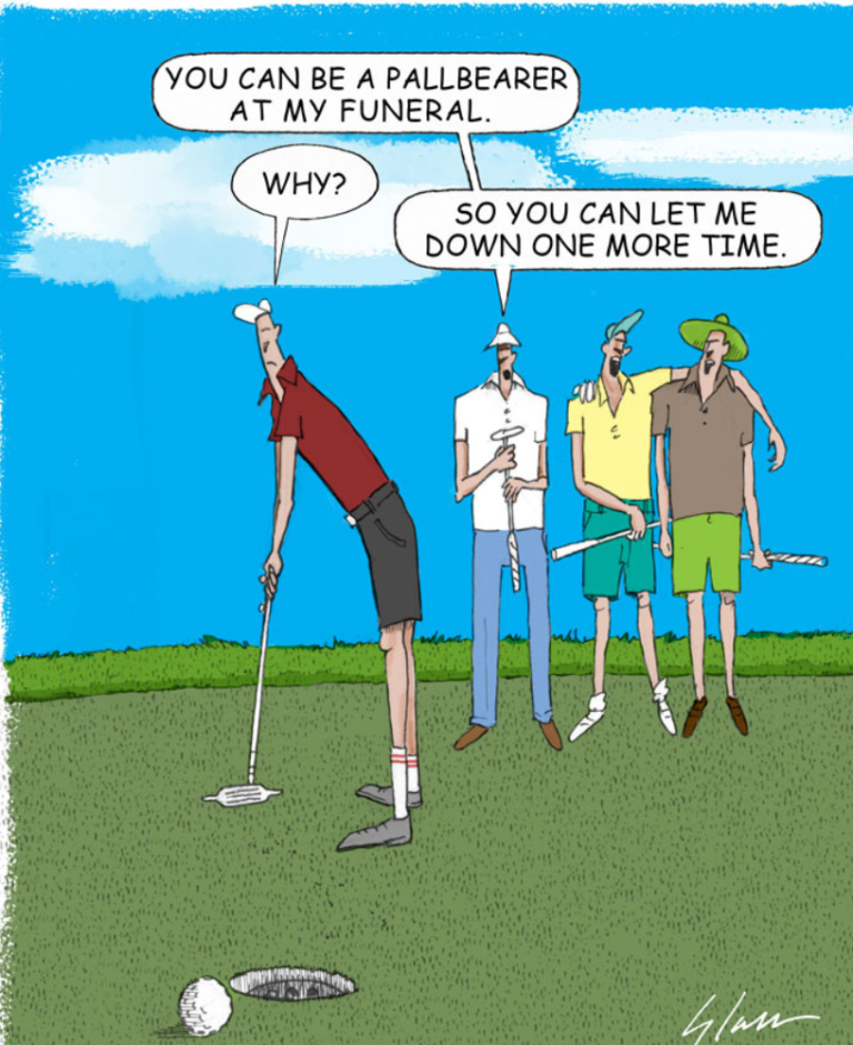 Our Golf Cartoons are GolfToons, original golf cartoon illustrations.