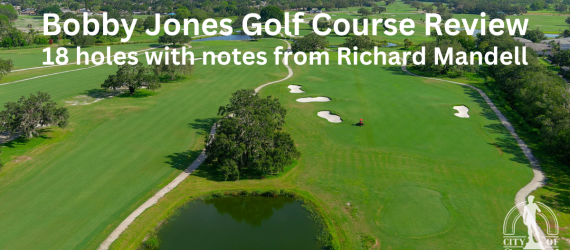 Bobby Jones Golf Course Review. 18 holes with notes from Richard Mandell
